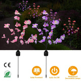2-Piece: Solar Powered Garden Light Orchid Garden & Patio - Tophatter Daily Deals