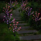 2-Piece: Solar Powered Garden Light Orchid Garden & Patio - Tophatter Daily Deals