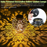 2-Piece: Solar Powered Hanging Lights Outdoor Lighting - Tophatter Daily Deals