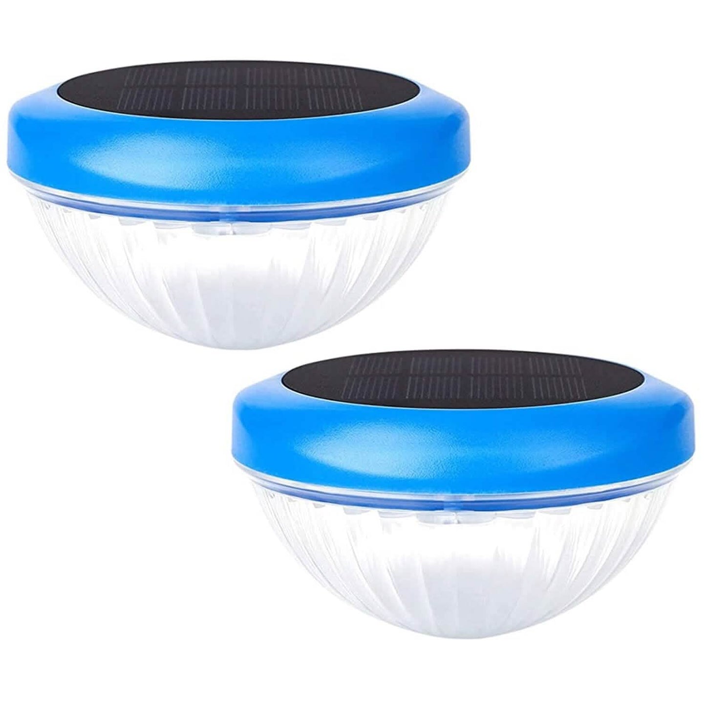 2-Piece: Solar Powered LED Pool Light Gradient Multicolor Changing Outdoor Lighting - Tophatter Daily Deals