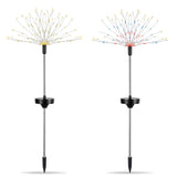 2-Piece: Solar Powered Starburst Garden Lights Outdoor Lighting - Tophatter Daily Deals