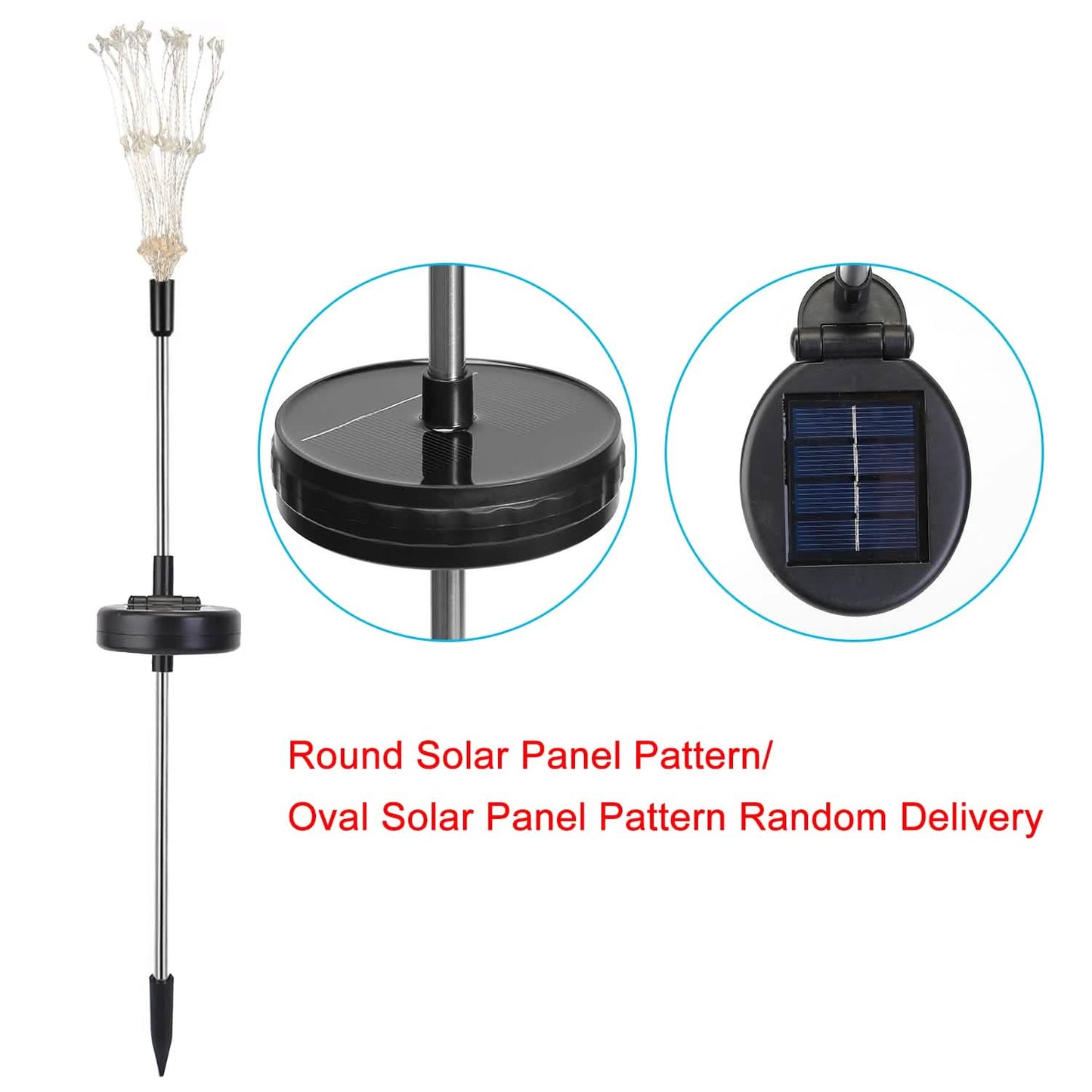 2-Piece: Solar Powered Starburst Garden Lights Outdoor Lighting - Tophatter Daily Deals