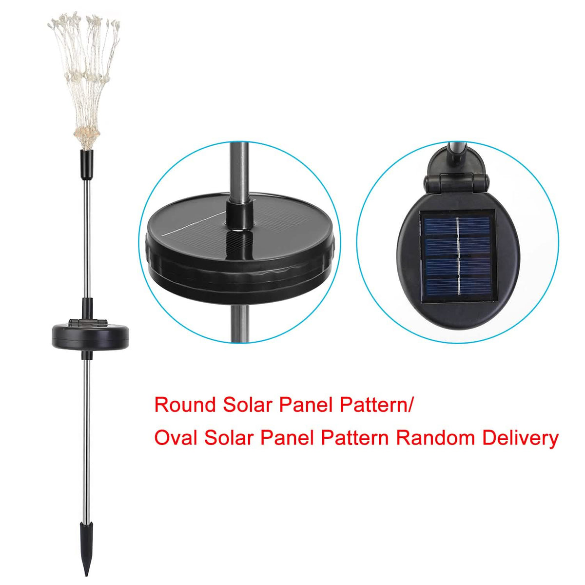 2-Piece: Solar Powered Starburst Garden Lights Solar Outdoor Lights - Tophatter Daily Deals