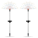 2-Piece: Solar Powered Starburst Garden Lights Outdoor Lighting - Tophatter Daily Deals
