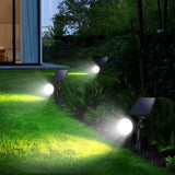 2-Piece: Solar Spotlight Outdoor Dusk Waterproof Outdoor Lighting - Tophatter Daily Deals