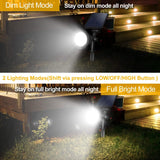 2-Piece: Solar Spotlight Outdoor Dusk Waterproof Outdoor Lighting - Tophatter Daily Deals