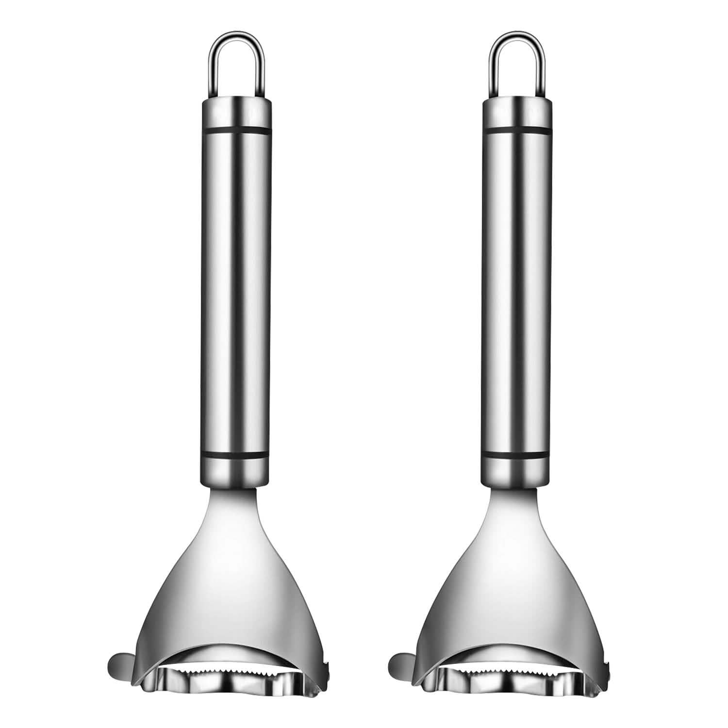 2-Piece: Stainless Steel Corn Cob Peelers Kitchen Tools & Gadgets - Tophatter Daily Deals