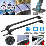 2-Piece: Universal 110CM/43-Inch Car Roof Rack Cross Bar Automotive - Tophatter Daily Deals