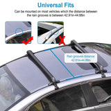 2-Piece: Universal 110CM/43-Inch Car Roof Rack Cross Bar Automotive - Tophatter Daily Deals