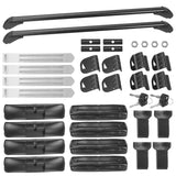 2-Piece: Universal 110CM/43-Inch Car Roof Rack Cross Bar Automotive - Tophatter Daily Deals