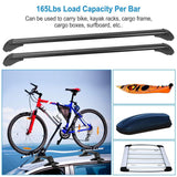 2-Piece: Universal 110CM/43-Inch Car Roof Rack Cross Bar Automotive - Tophatter Daily Deals