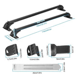 2-Piece: Universal 110CM/43-Inch Car Roof Rack Cross Bar Automotive - Tophatter Daily Deals