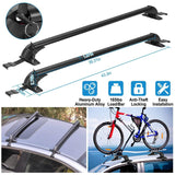 2-Piece: Universal 110CM/43-Inch Car Roof Rack Cross Bar Automotive - Tophatter Daily Deals