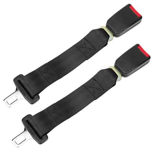 2-Piece: Universal 14” Car Seat Belt Extender Automotive - Tophatter Daily Deals
