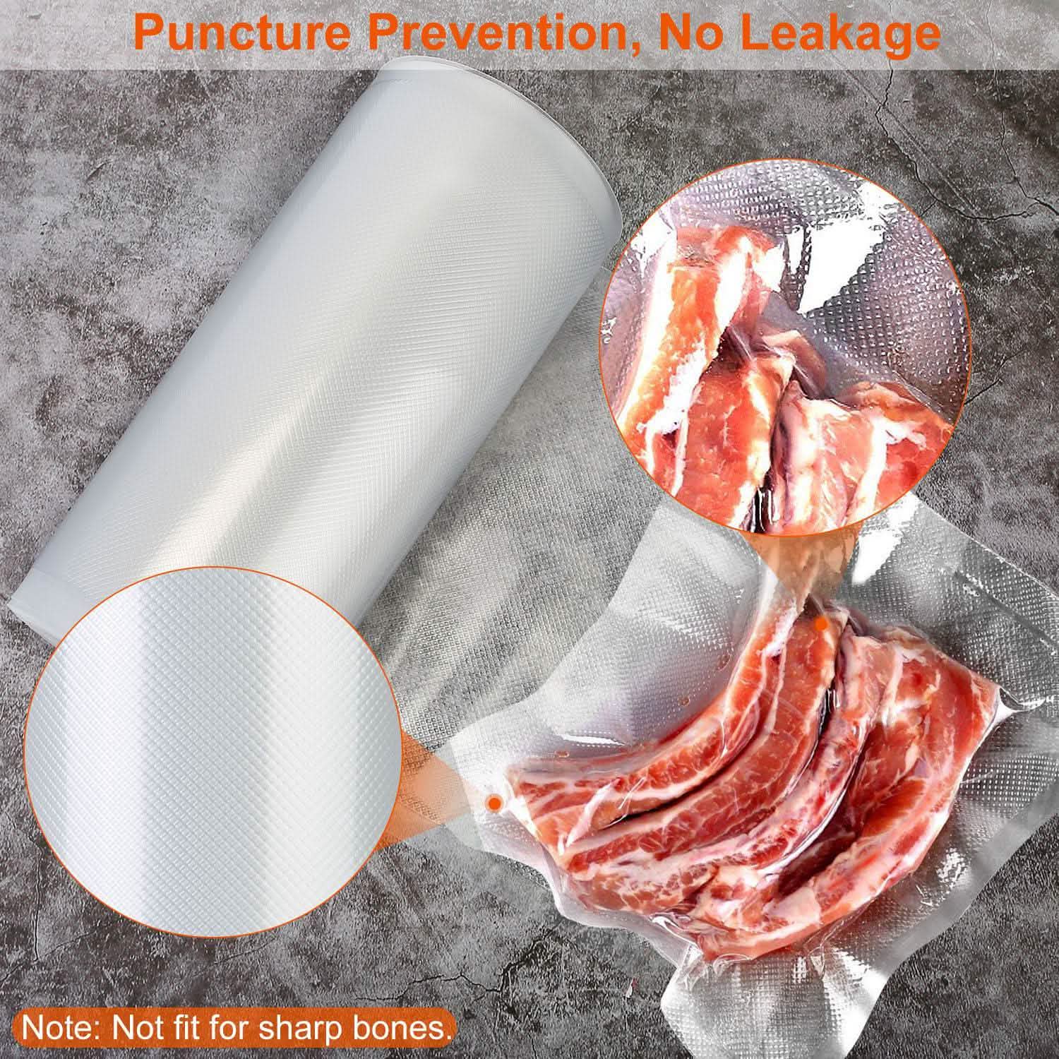 2-Piece: Vacuum Sealer Bag Rolls Kitchen Storage - Tophatter Daily Deals
