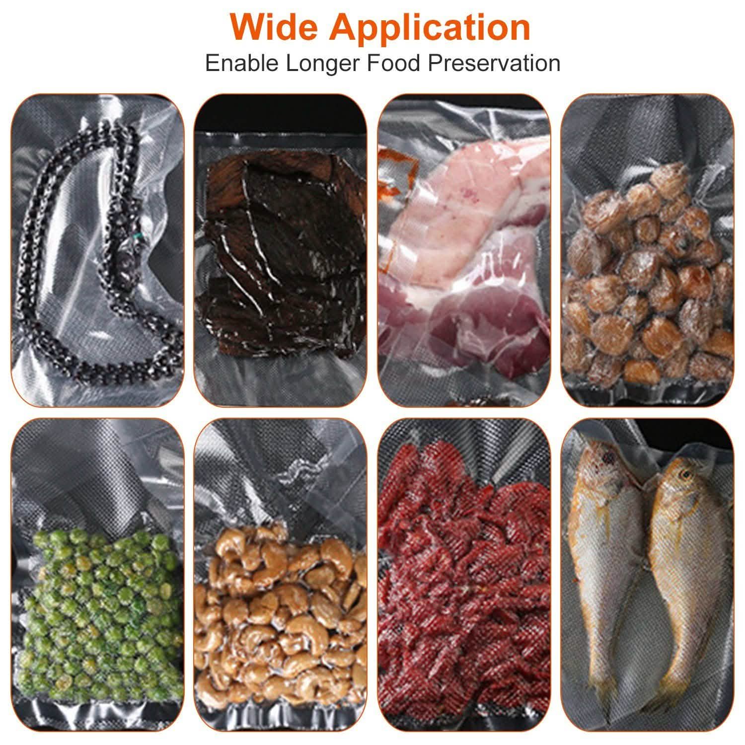 2-Piece: Vacuum Sealer Bag Rolls Kitchen Storage - Tophatter Daily Deals