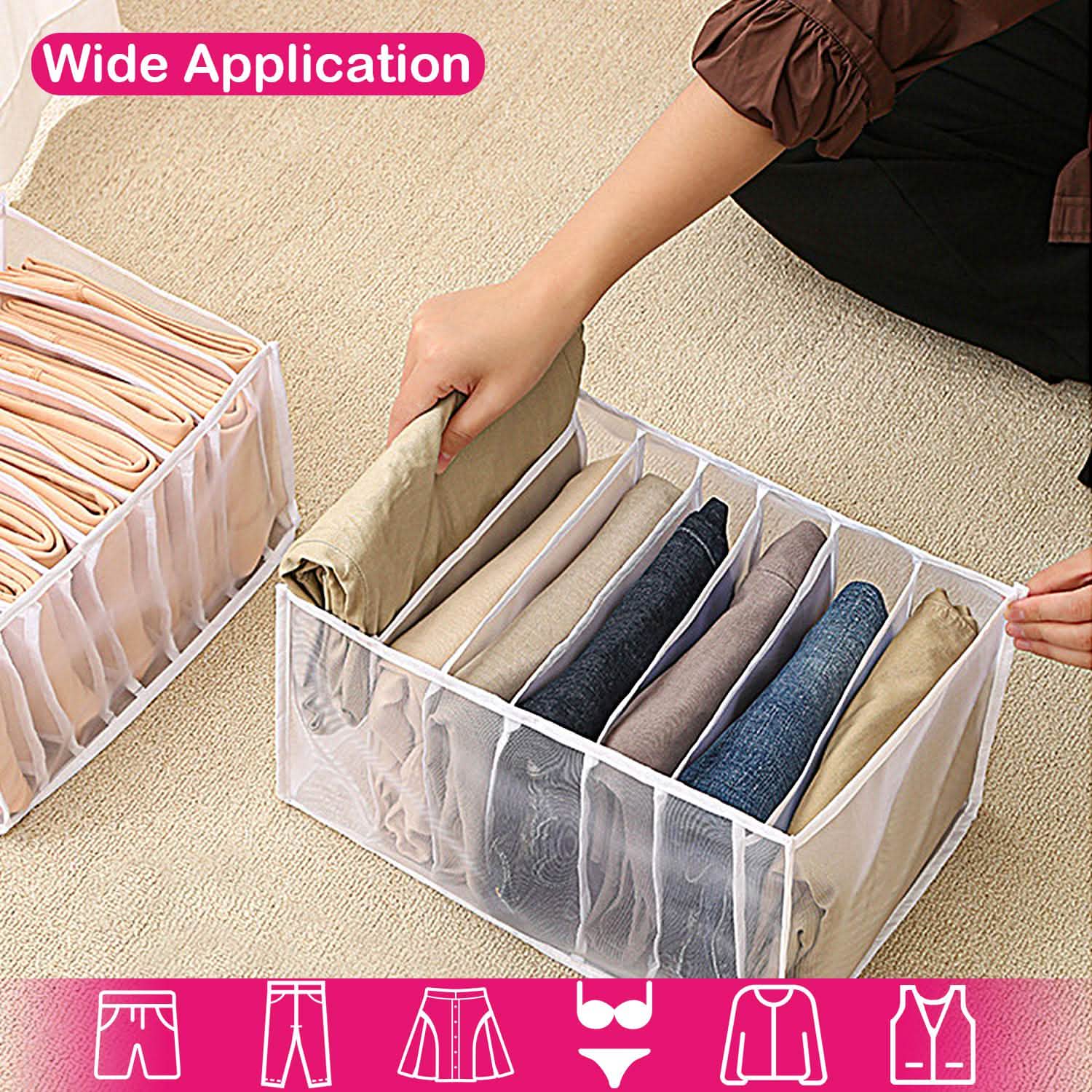 2-Piece: Wardrobe Clothes Organizer Storage & Organization - Tophatter Daily Deals