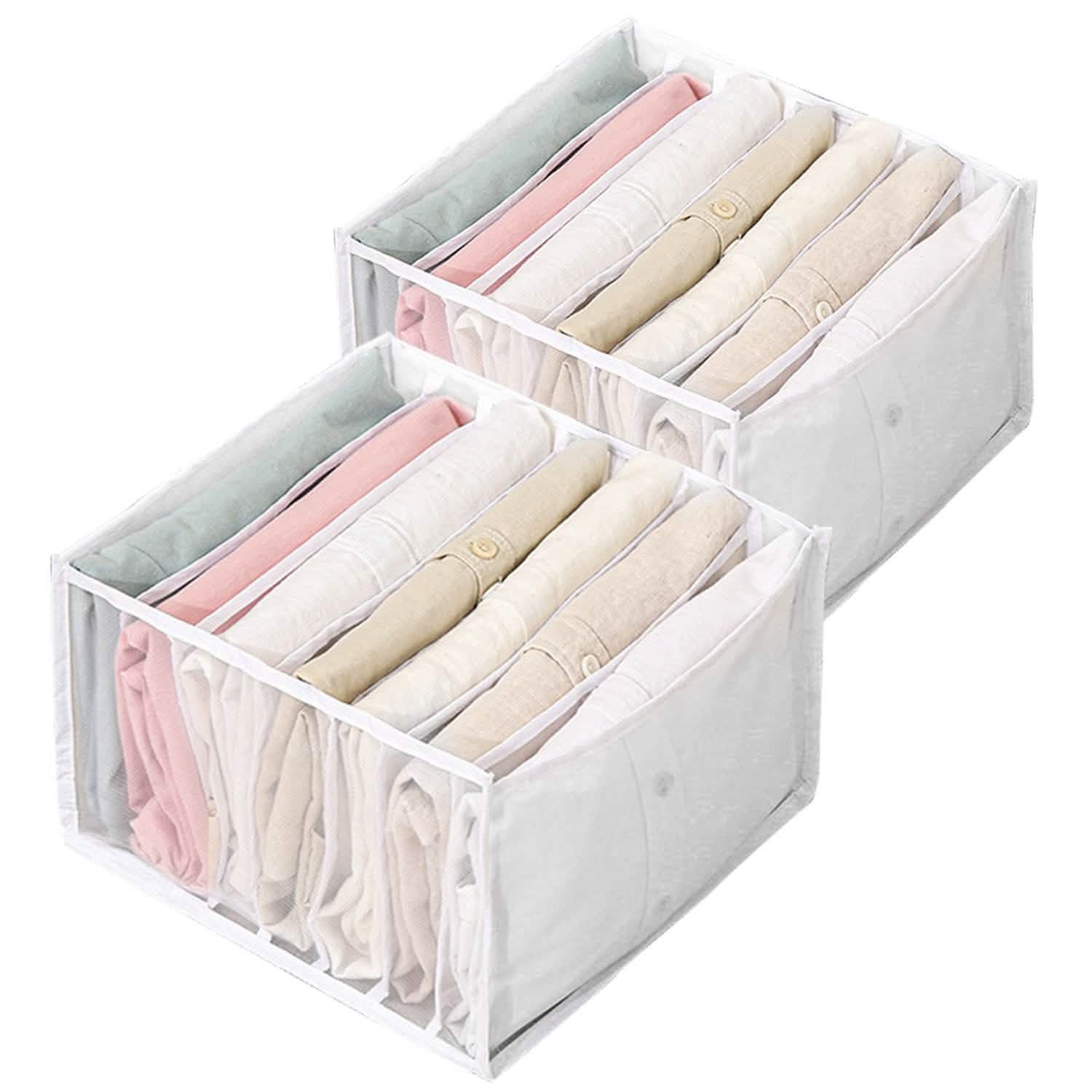 2-Piece: Wardrobe Clothes Organizer Storage & Organization - Tophatter Daily Deals