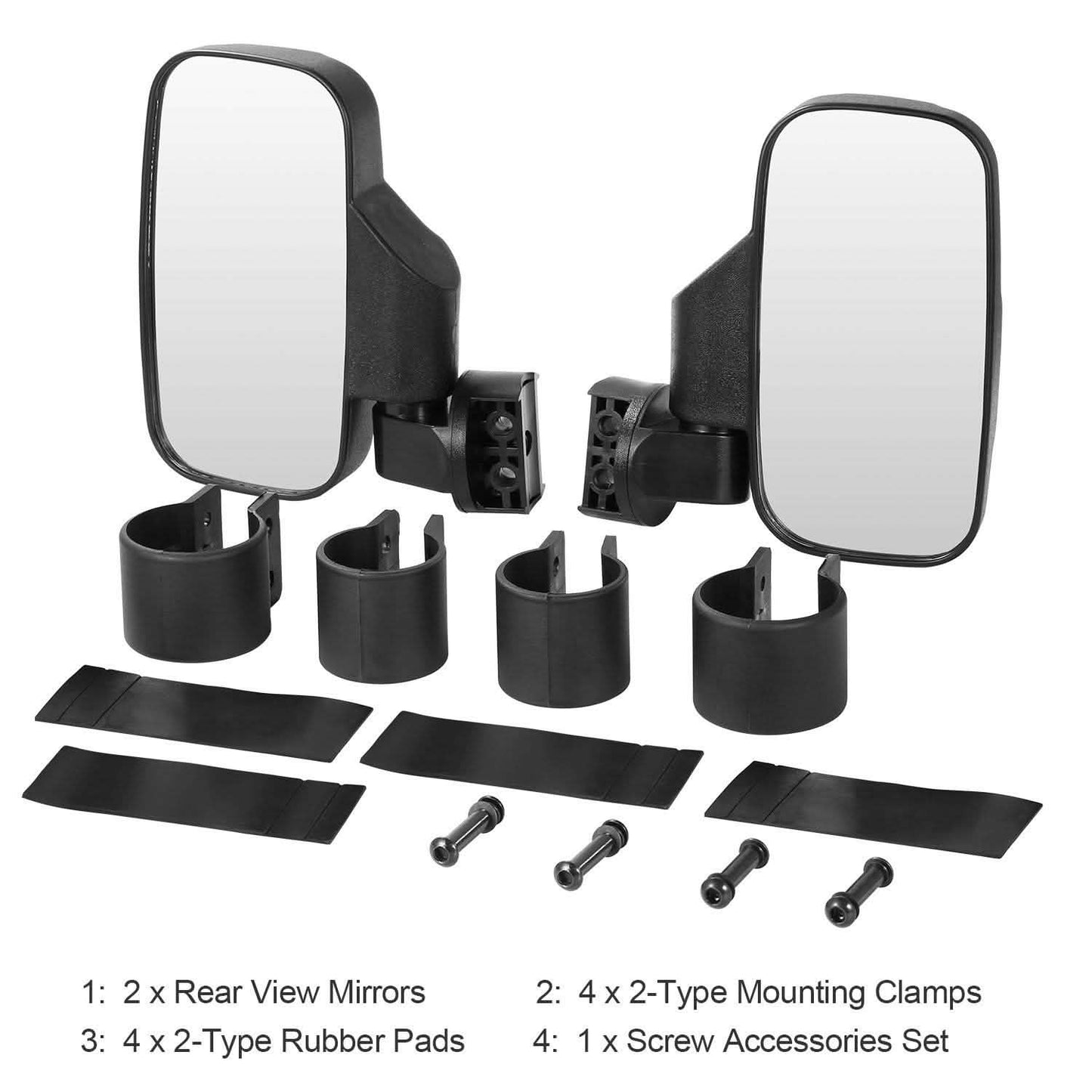 2-Piece: Wide Rear View Mirror Automotive - Tophatter Daily Deals