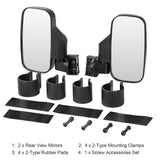 2-Piece: Wide Rear View Mirror Automotive - Tophatter Daily Deals
