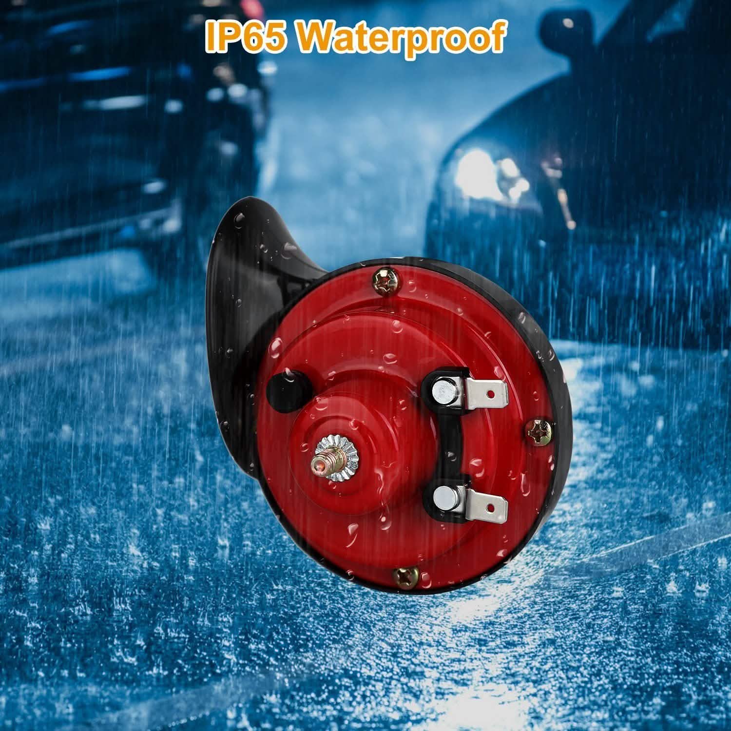 2-Pieces: 115DB Car Snail Horns 12V Automotive - Tophatter Daily Deals