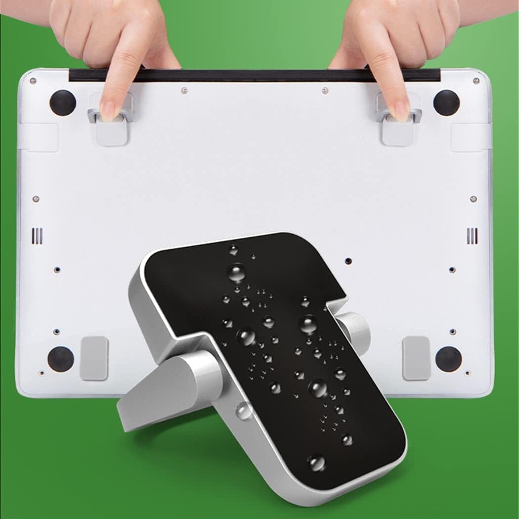 2-Pieces: Adjustable Invisible Notebook Computer Support Bracket Laptop Stand - Tophatter Daily Deals