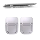 2-Pieces: Adjustable Invisible Notebook Computer Support Bracket Silver Laptop Stand - Tophatter Daily Deals