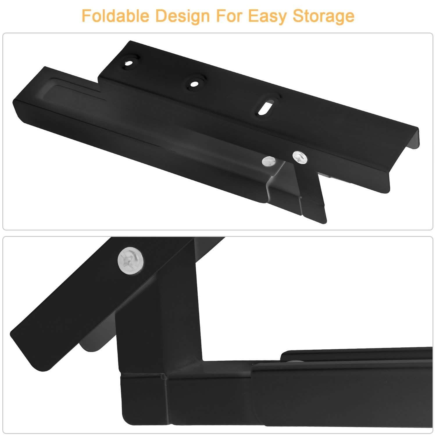 2-Pieces: Adjustable Wall Mount Microwave Brackets Home Improvement - Tophatter Daily Deals