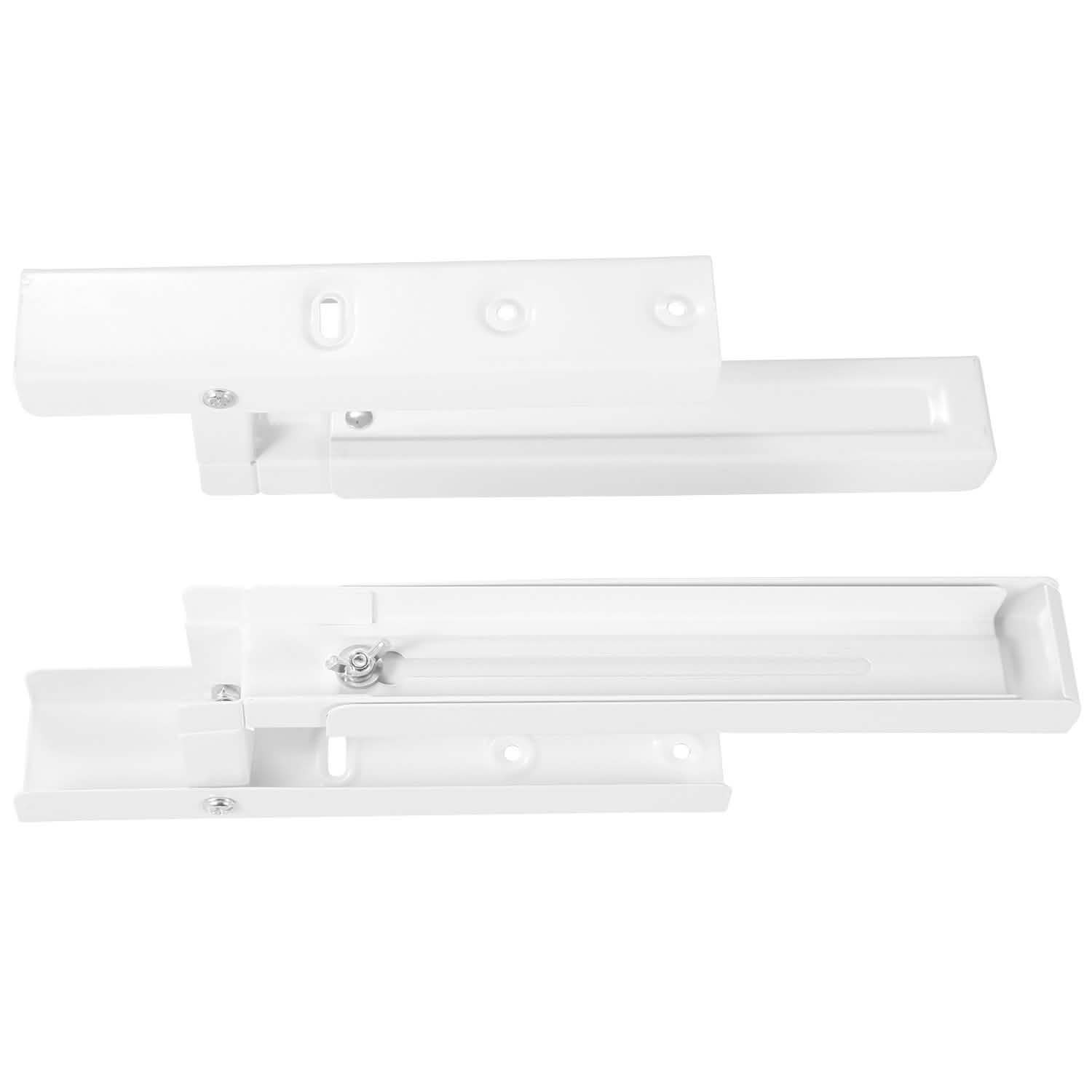 2-Pieces: Adjustable Wall Mount Microwave Brackets Home Improvement - Tophatter Daily Deals
