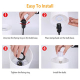 2-Pieces: Bedside Lamps 3 Color Modes USB C+A AC Output Ports Pull Chain Indoor Lighting - Tophatter Daily Deals