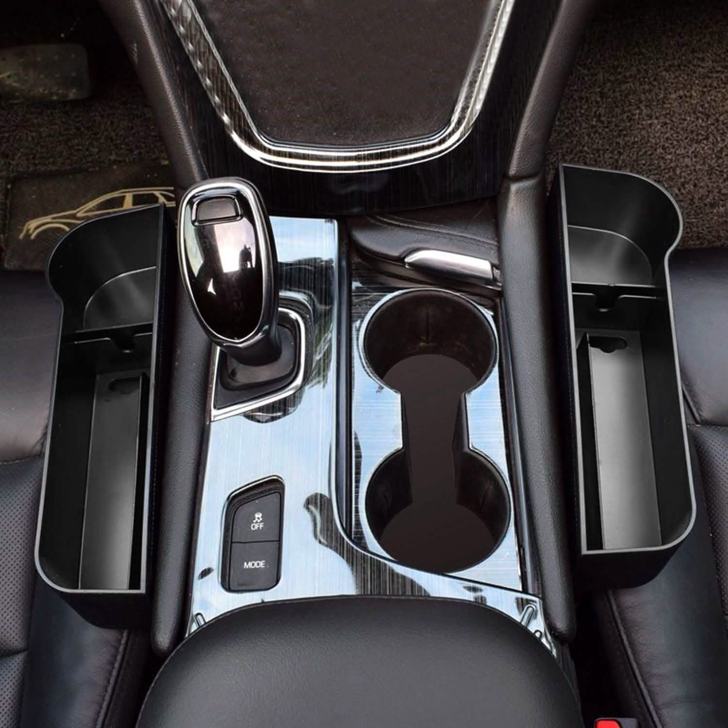 2-Pieces: Car Console Side Organizer Automotive - Tophatter Daily Deals