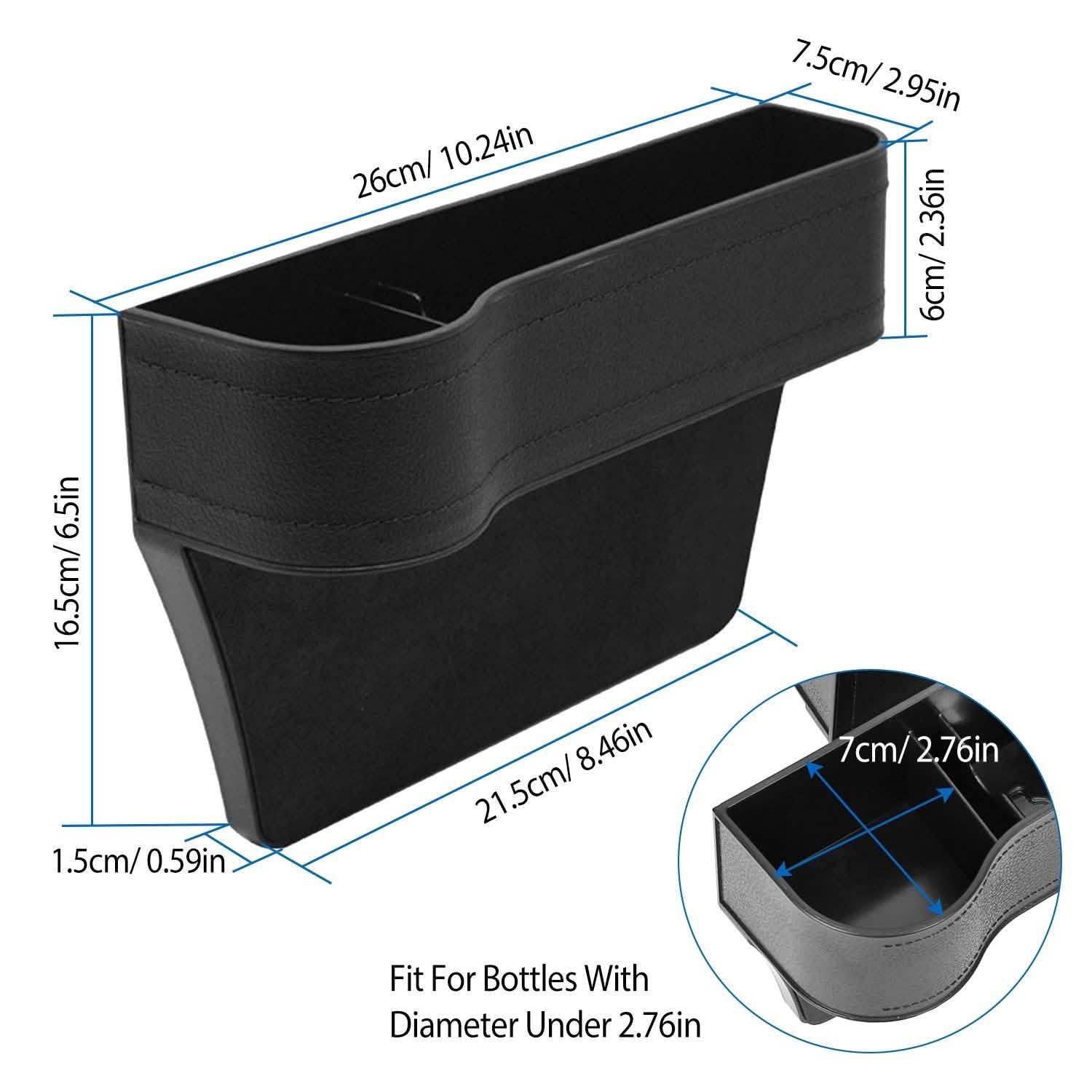 2-Pieces: Car Console Side Organizer Automotive - Tophatter Daily Deals