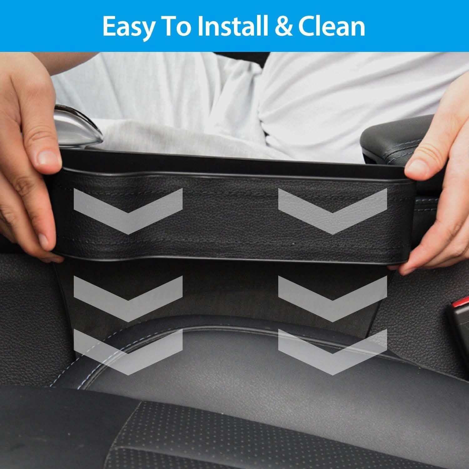 2-Pieces: Car Console Side Organizer Automotive - Tophatter Daily Deals
