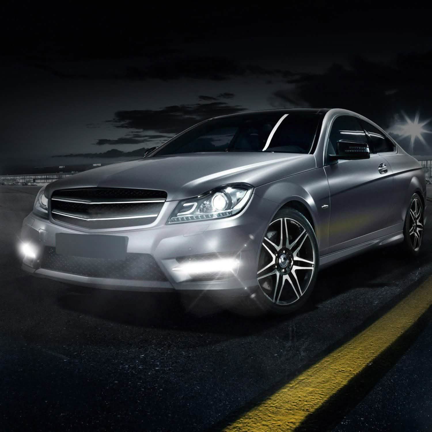 2-Pieces: Car LED Daytime Running Lights Automotive - Tophatter Daily Deals