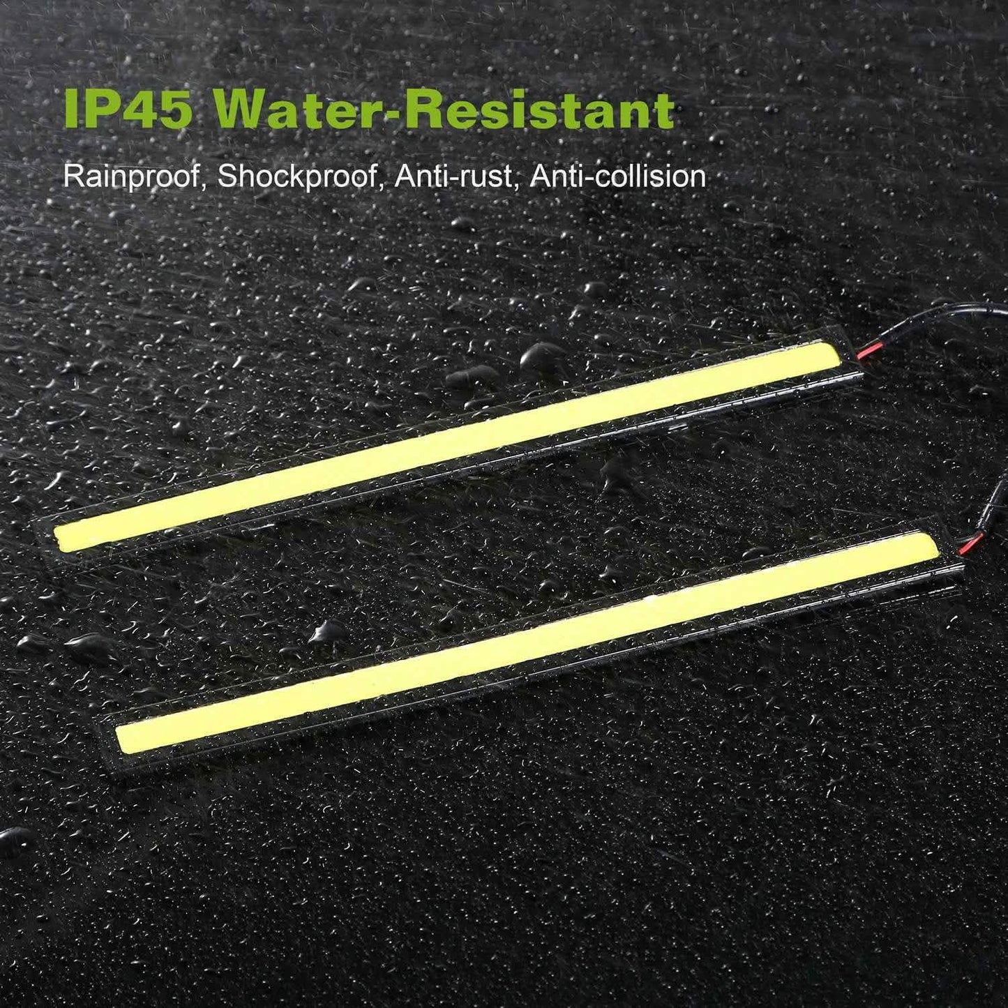 2-Pieces: Car LED Daytime Running Lights Automotive - Tophatter Daily Deals