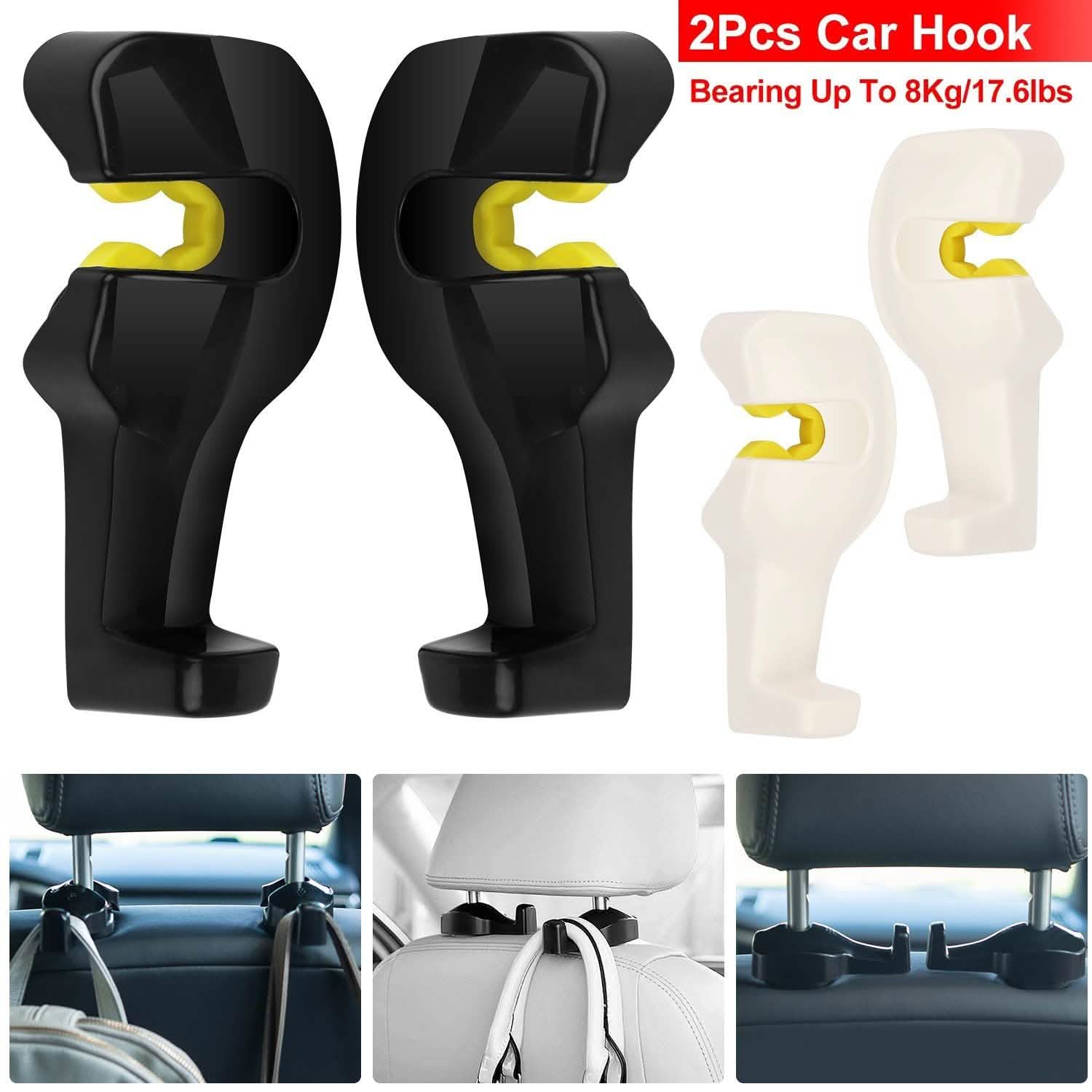 2-Pieces: Car Seat Headrest Hanger Automotive - Tophatter Daily Deals