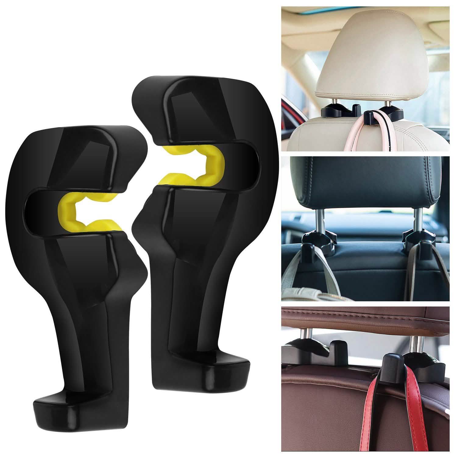 2-Pieces: Car Seat Headrest Hanger Automotive - Tophatter Daily Deals