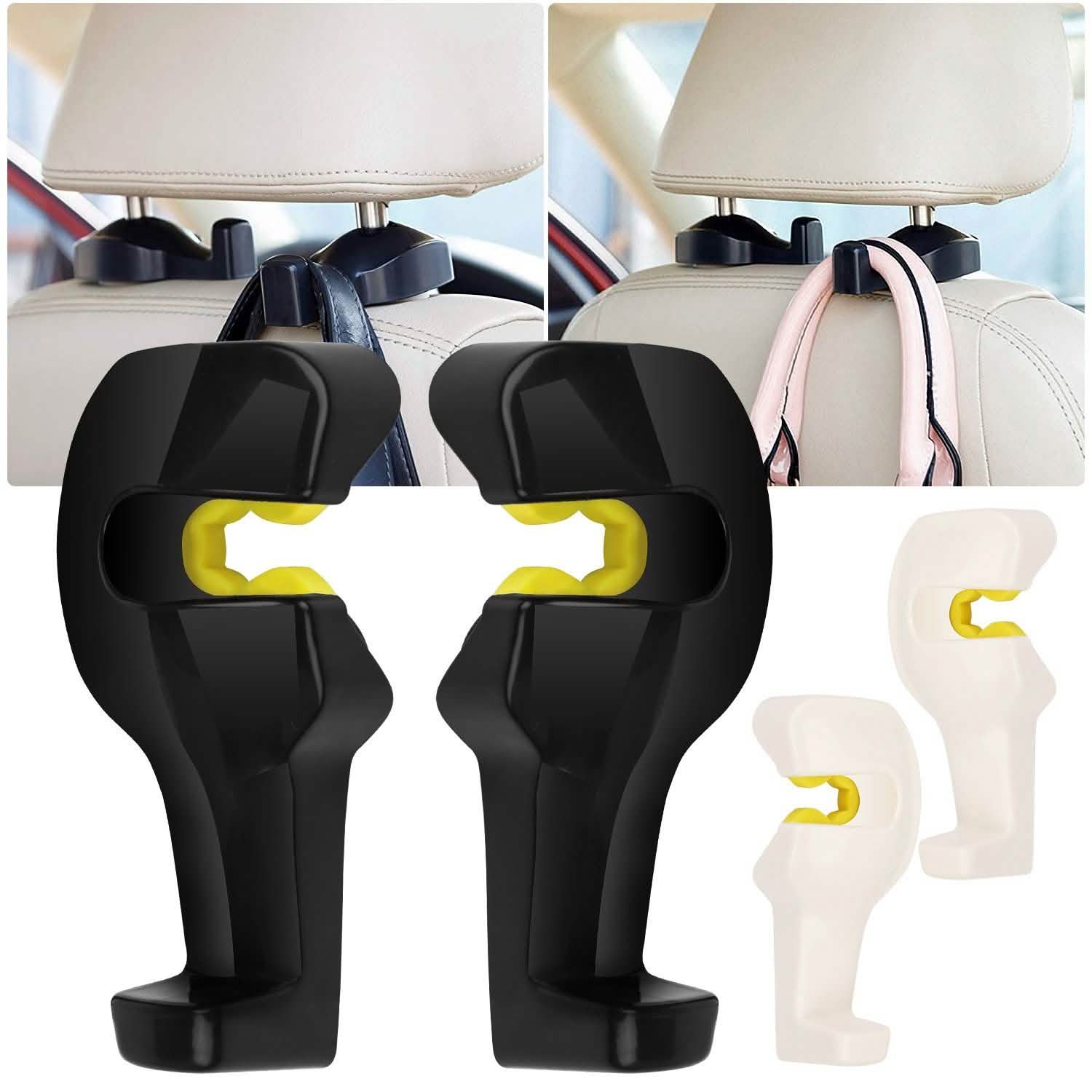 2-Pieces: Car Seat Headrest Hanger Automotive - Tophatter Daily Deals