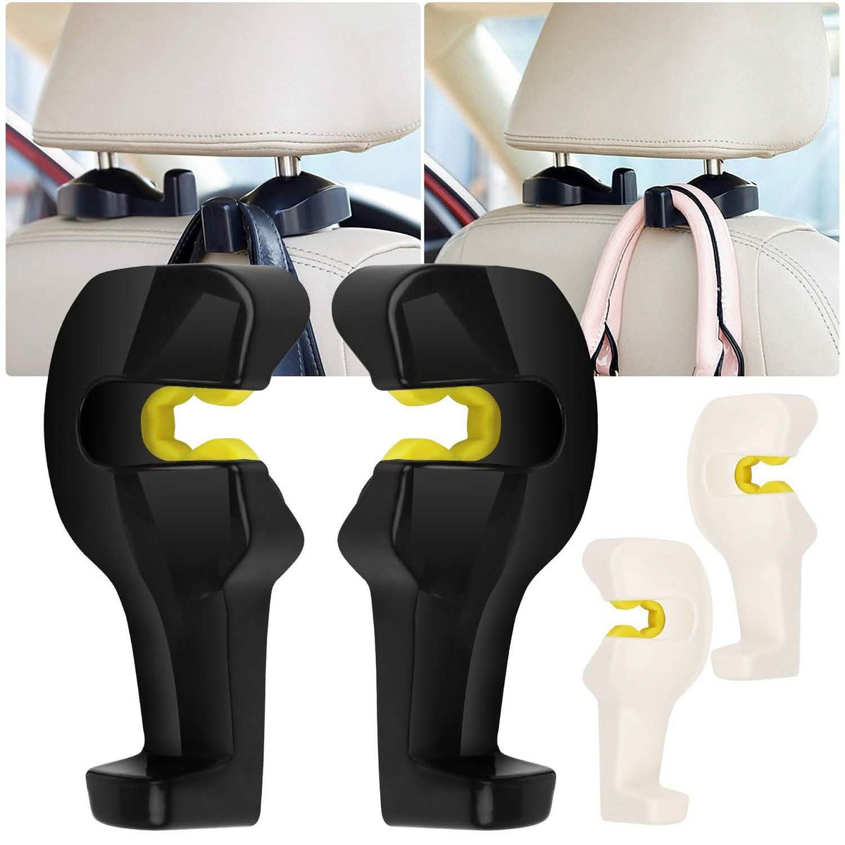 2-Pieces: Car Seat Headrest Hanger Automotive - Tophatter Daily Deals