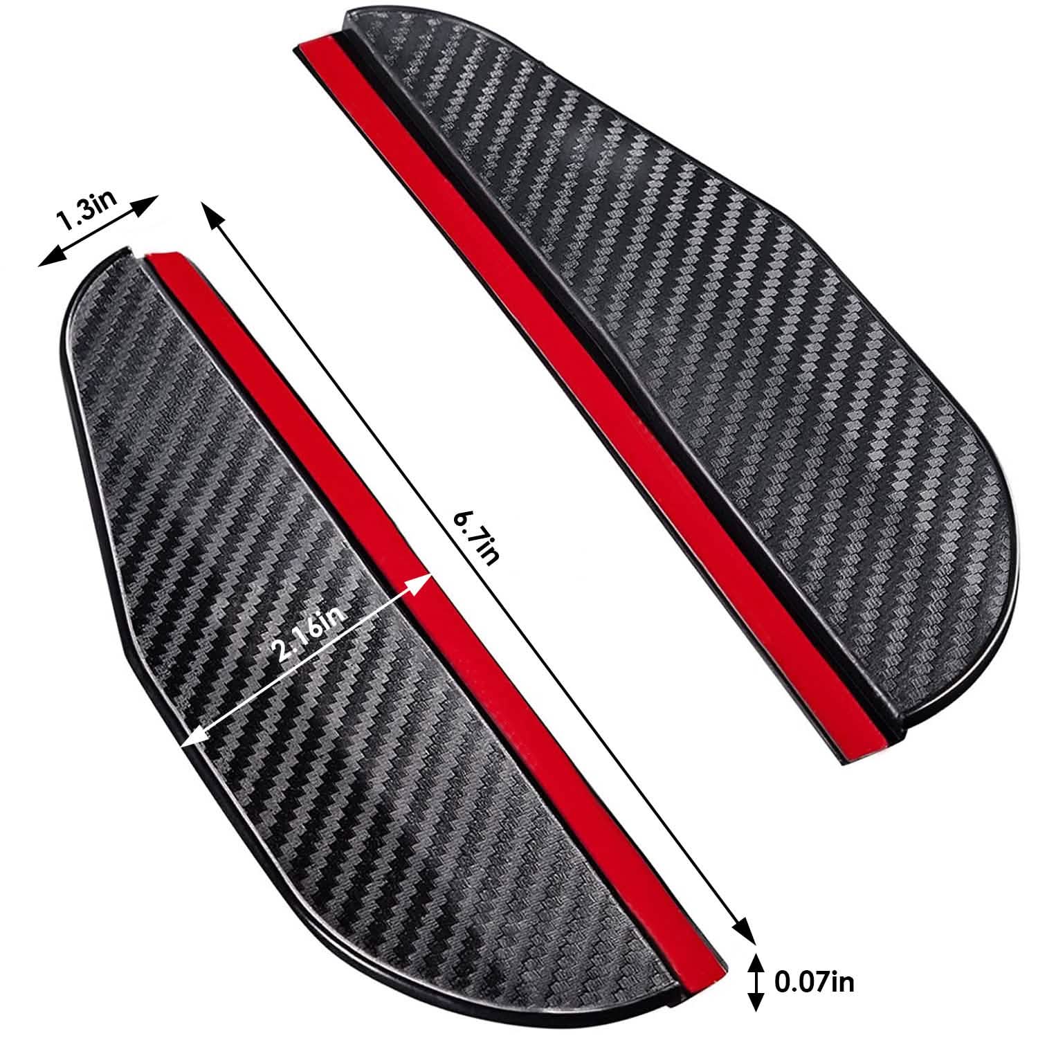 2-Pieces: Car Side Mirror Rain Guard Automotive - Tophatter Daily Deals