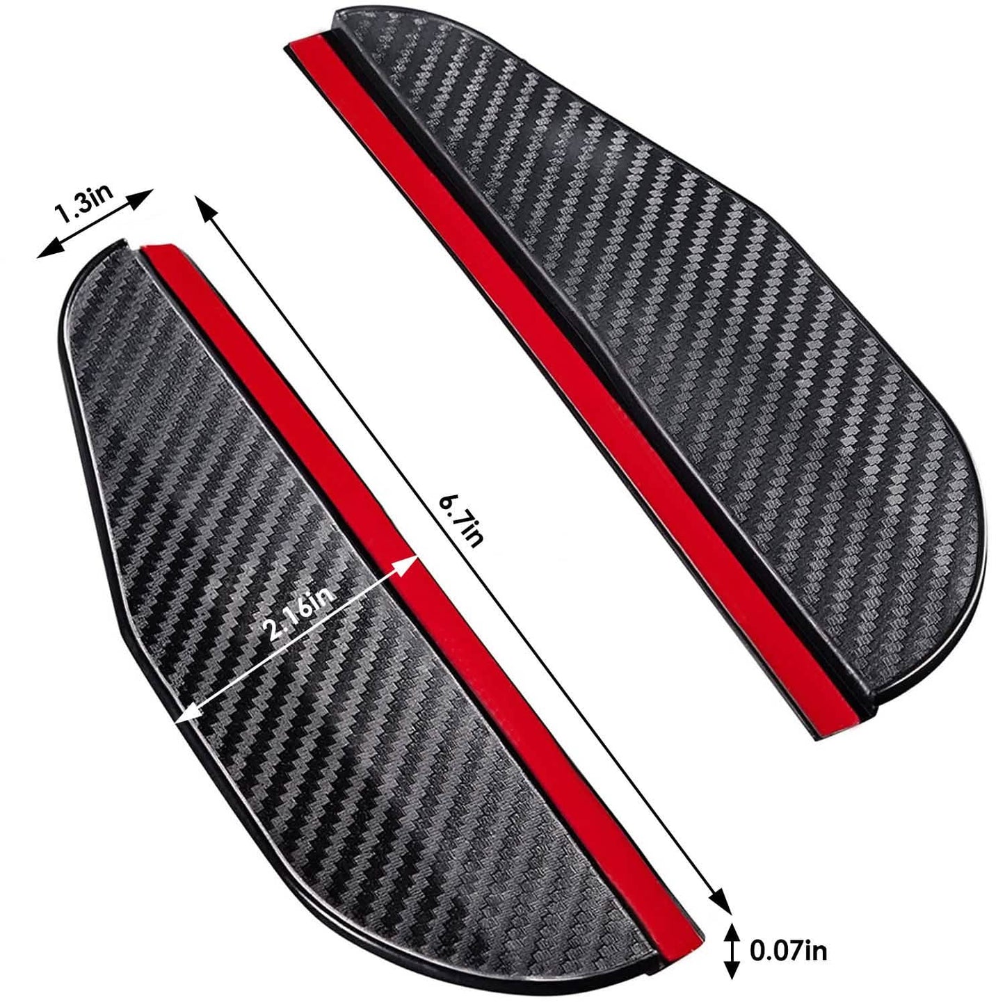 2-Pieces: Car Side Mirror Rain Guard Automotive - Tophatter Daily Deals