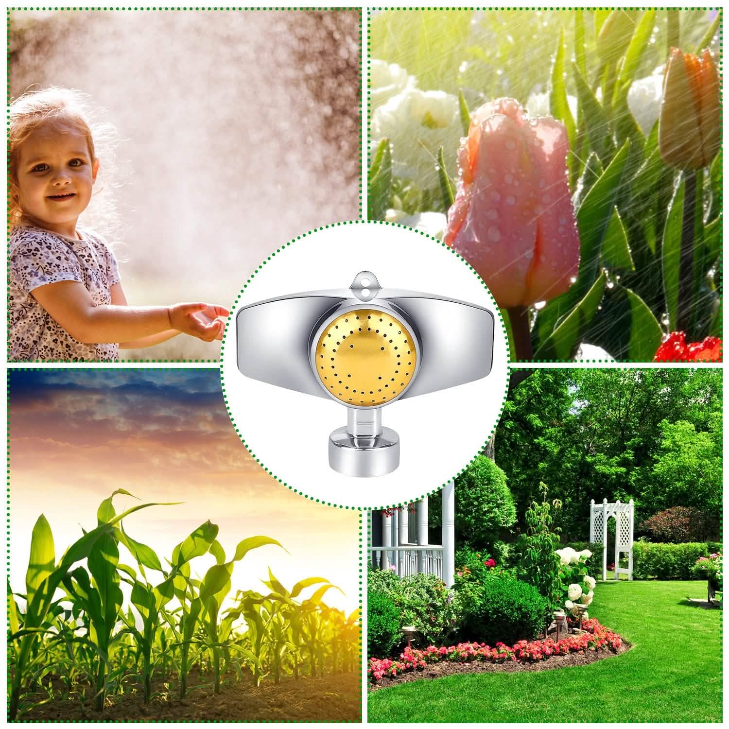 2-Pieces: Circular Spot Sprinkler 60 Degree with Gentle Water Flow Garden & Patio - Tophatter Daily Deals