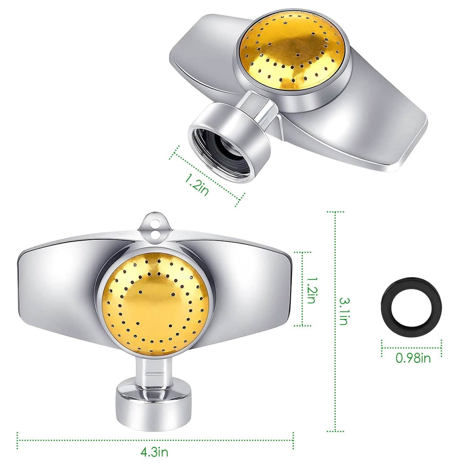 2-Pieces: Circular Spot Sprinkler 60 Degree with Gentle Water Flow Garden & Patio - Tophatter Daily Deals