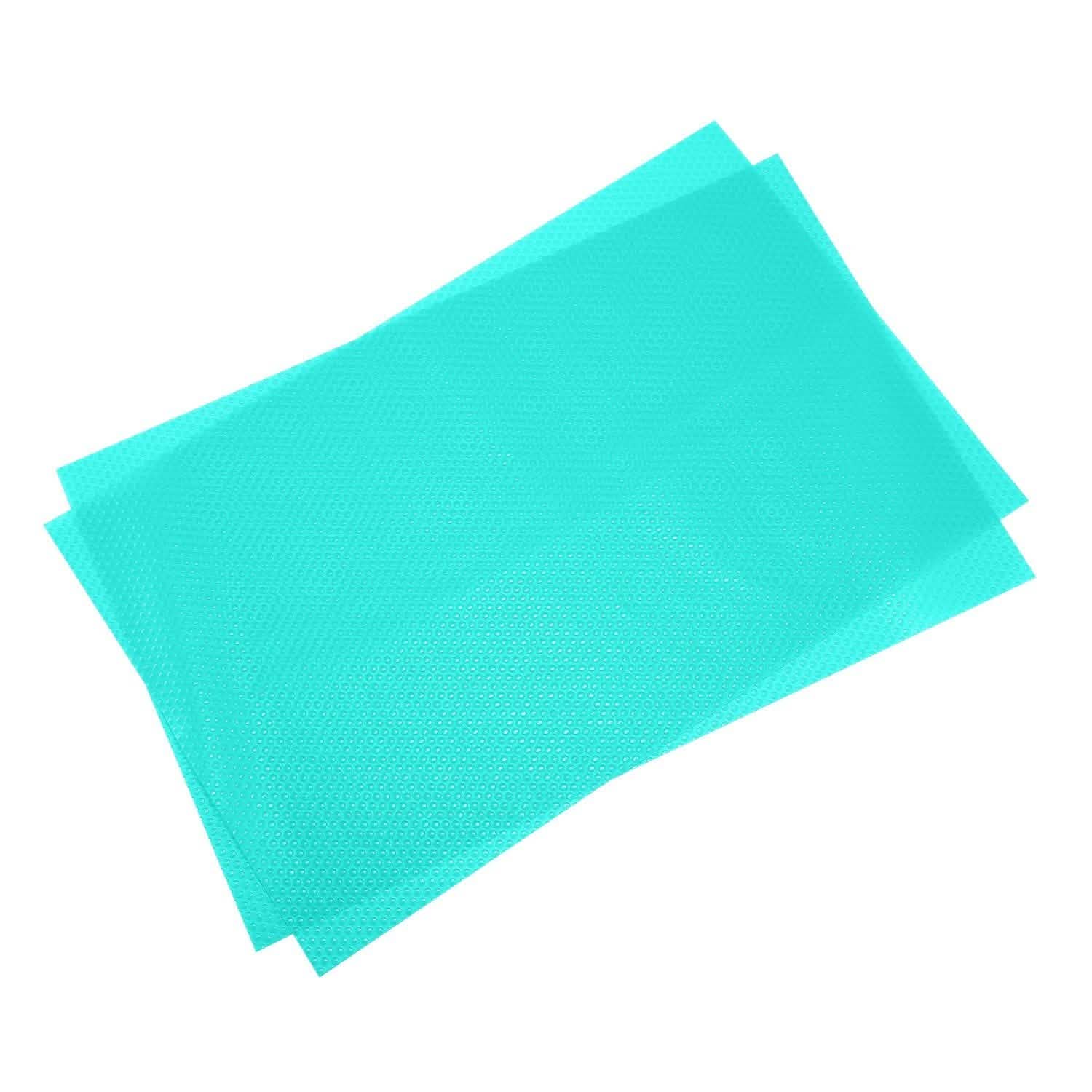 2-Pieces: Easy Clean Fridge Pads Blue Kitchen Storage - Tophatter Daily Deals