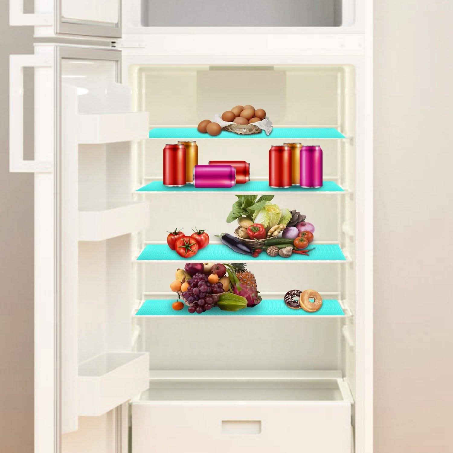 2-Pieces: Easy Clean Fridge Pads Kitchen Storage - Tophatter Daily Deals