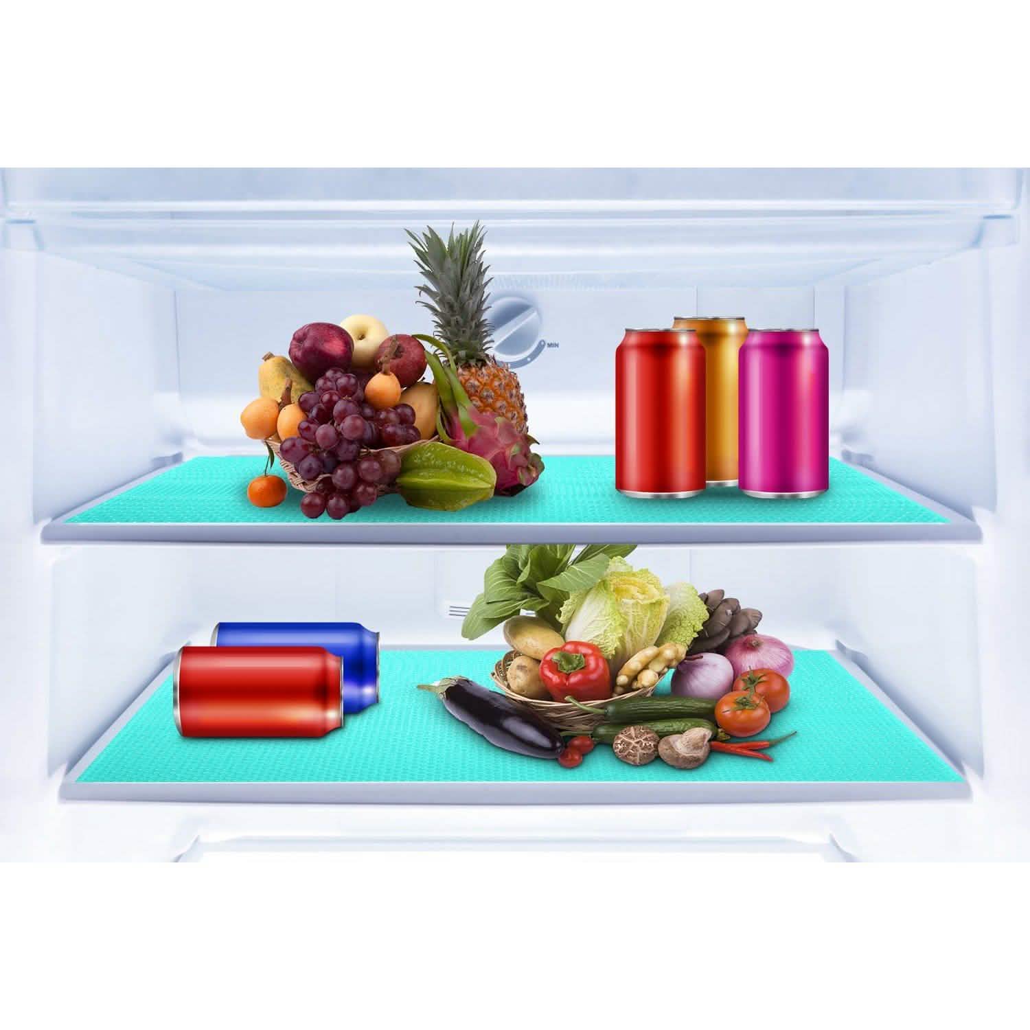 2-Pieces: Easy Clean Fridge Pads Kitchen Storage - Tophatter Daily Deals