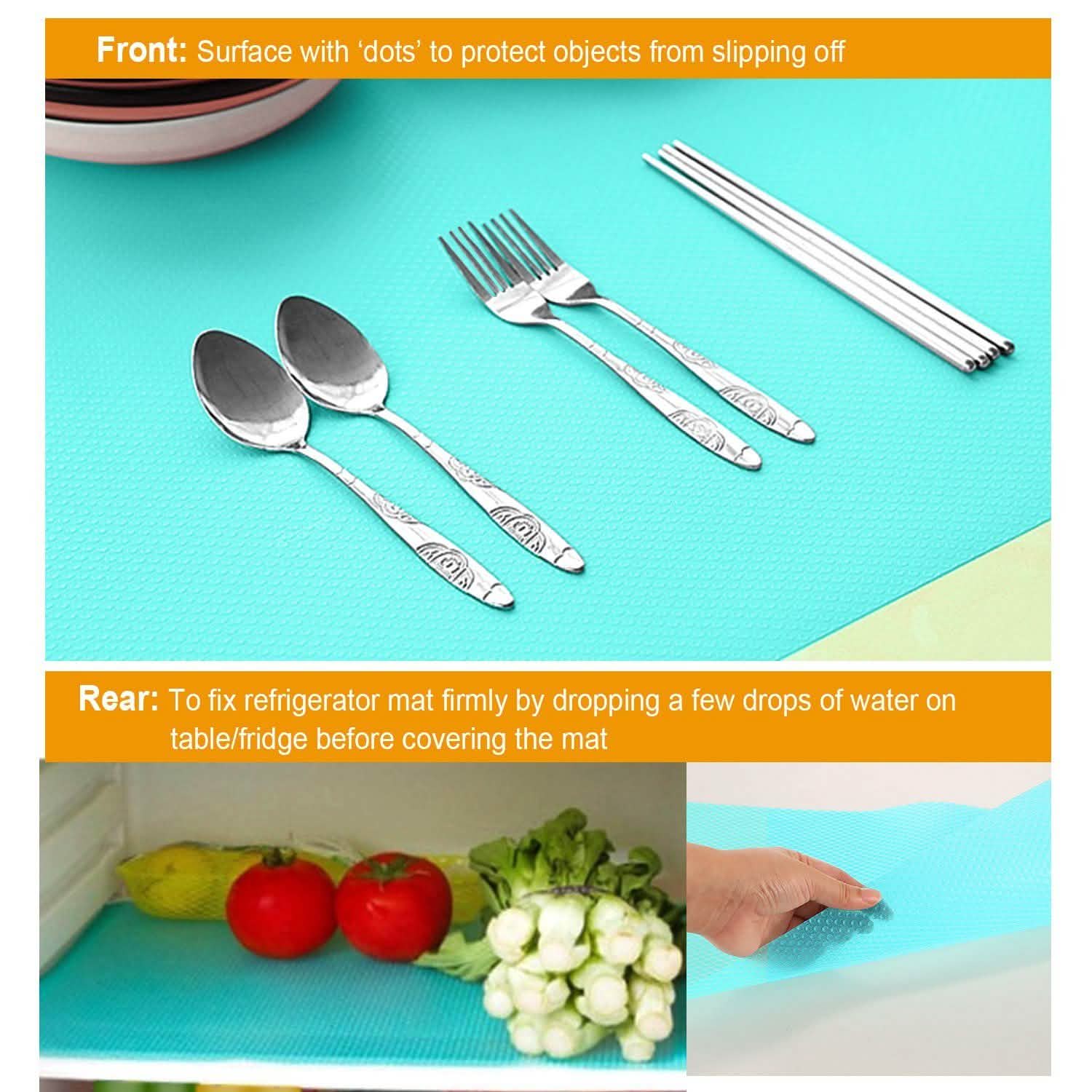 2-Pieces: Easy Clean Fridge Pads Kitchen Storage - Tophatter Daily Deals