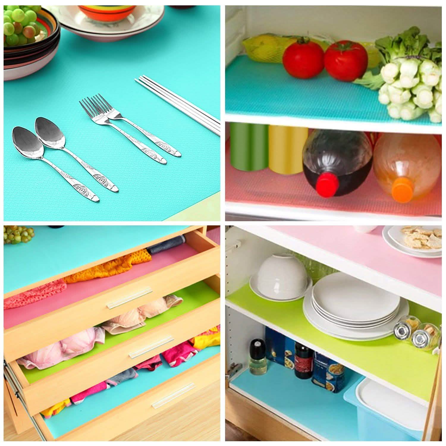 2-Pieces: Easy Clean Fridge Pads Kitchen Storage - Tophatter Daily Deals