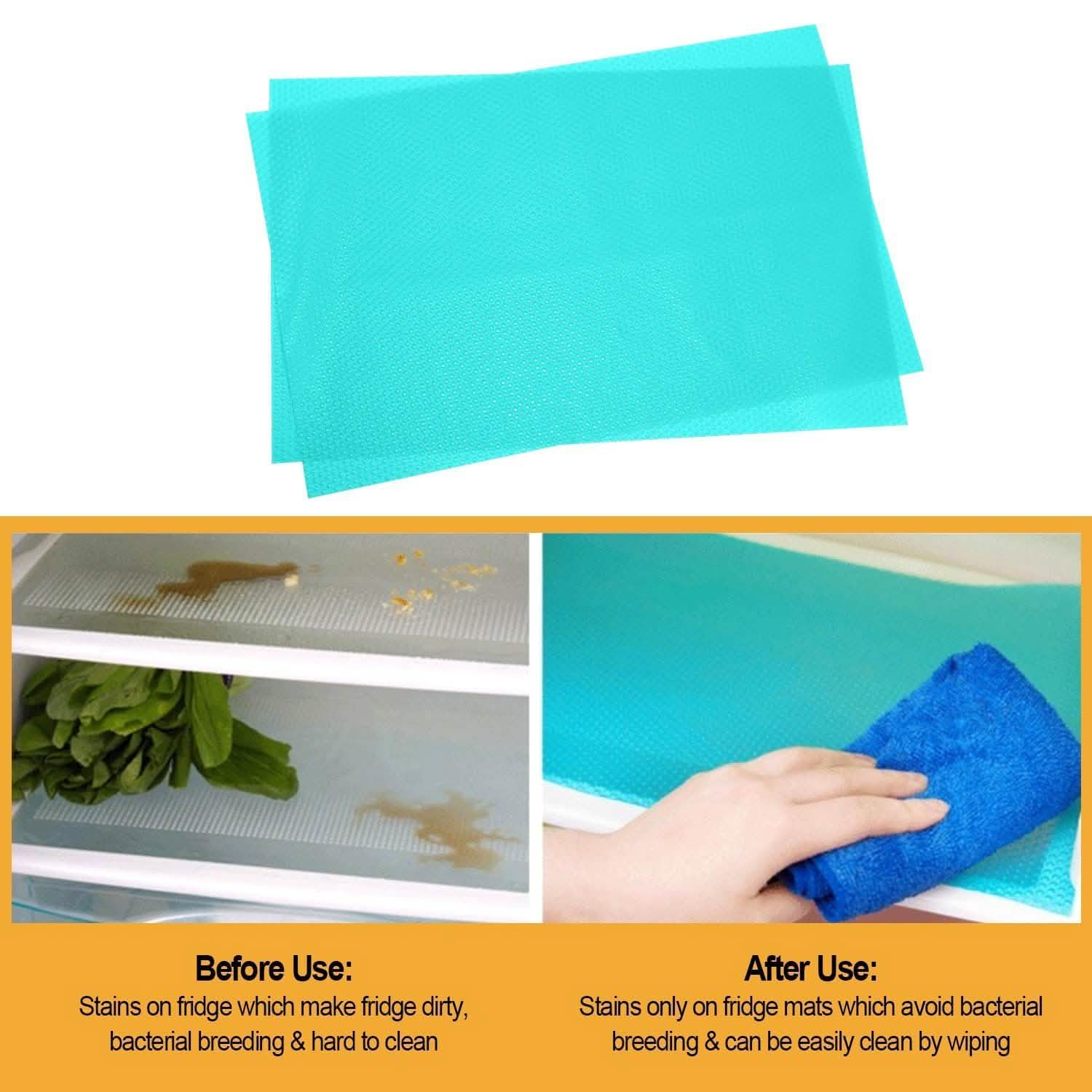2-Pieces: Easy Clean Fridge Pads Kitchen Storage - Tophatter Daily Deals