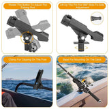 2-Pieces: Fishing Boat Rod Holders Outdoor Recreation - Tophatter Daily Deals